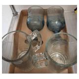 Glass Tumblers and Goblets Set