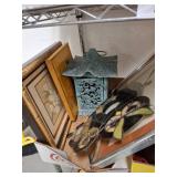 Decorative Items with Lantern, Art, and Stained Gl