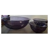 Purple Pyrex Mixing Bowls