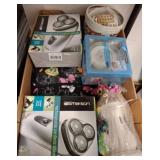 Box Lot with Shaver, Sleep Shirt, Accessories
