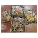 Four Upholstered Decorative Throw Pillows