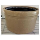 Stoneware Crock With Light Glaze Finish