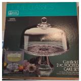Canfield 2-Pc Footed Cake Set