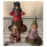 Resin Figurines Featuring Gnome and Character Desi