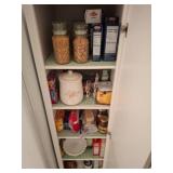 Household Pantry Contents With Glassware