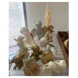 Angel Figurines with Candle