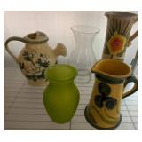 Ceramic and Glass Vases and Pitchers