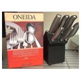 Oneida Gourmet Knife Block Set with 6 Pieces