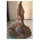 Two-Figure Resin Sculpture With Nature Motif