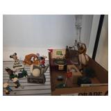Disney Figurines and Golf Memorabilia Lot