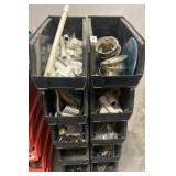 Plumbing Parts In Stackable Bins