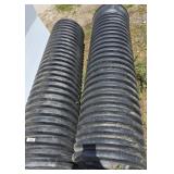 Two 6ft plus Corrugated Drainage Pipes