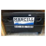 Black Steel Rolling Storage Locker