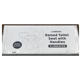Lunderg Raised Toilet Seat With Handles