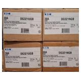 4 Eaton 30A DG321UGB Safety Switches