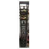 Black Plastic Milk Crates, Stackable
