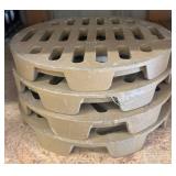 4 Circular Metal Grates