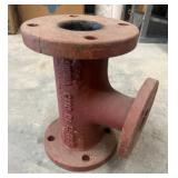 Red Cast Iron Pipe Fitting with Flanges