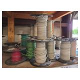 Multiple Spools of Electrical Wire, Various Types