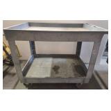 Industrial plastic Utility Cart with Two Shelves