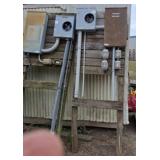 Electrical Meter Box with Breaker Panels
