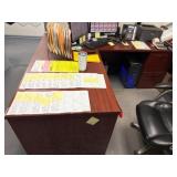 Office Desk, 2 Chairs, Filing Cabinet Set