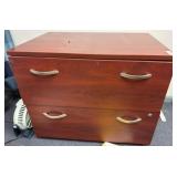Two-Drawer Lateral File Cabinet, Wood Finish