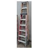 2 Green Bull Step Ladders, Mixed Models