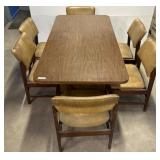 Dining Table With Six Upholstered Chairs