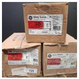 GE TG3221 Safety Switch, 30 Amp, 240V, 2-Pole