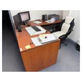 L-Shaped Office Desk, 66x80 Inch Dimensions