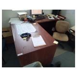 Office Desk and 3 Chairs Set only not the contents