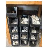 PVC Pipe Fittings in Storage Bins