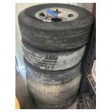 Four Used Tires with Rims