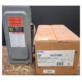 2 - 30A Eaton DH221NRK Safety Switch