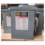 3 Square D D221NRB Safety Switches Lot