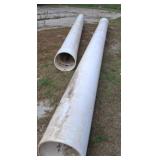Two Large PVC Pipes With Wide Diameter