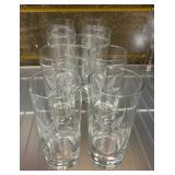 Clear Tumblers with Etched Star Design