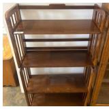 Wooden Four-Tier Side Shelving Unit