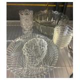 Clear Pressed Glass Tableware