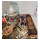 Decorative Lot With Glassware and Figurines