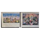 Two Disney Lithographs with COAs
