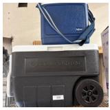 Two Portable Coolers, Igloo and Comporium Brands