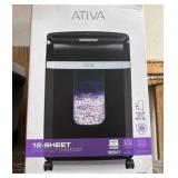 Ativa 12-Sheet Cross-Cut Paper Shredder
