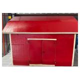 Red Wooden Barn with 18in Lighted Interior