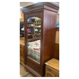 Thomasville Wood Wardrobe With Mirrored Door