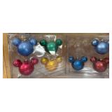 Glass Ornaments with Mickey Mouse Design