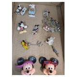 Disney Collectible Pins and Figurative Keychains