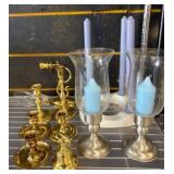 Brass And Metal Candleholders