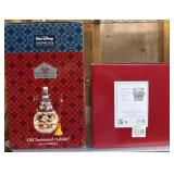 Disney Traditions Snowman and Santa Figurines